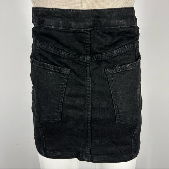 ❤️ BDG Black lace up Denim Skirt M - Picture 4 of 10